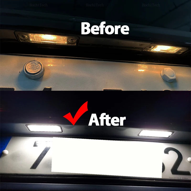 1pc 12V Car LED License Plate  - огляд і ціна Golf Equipment And Accessories