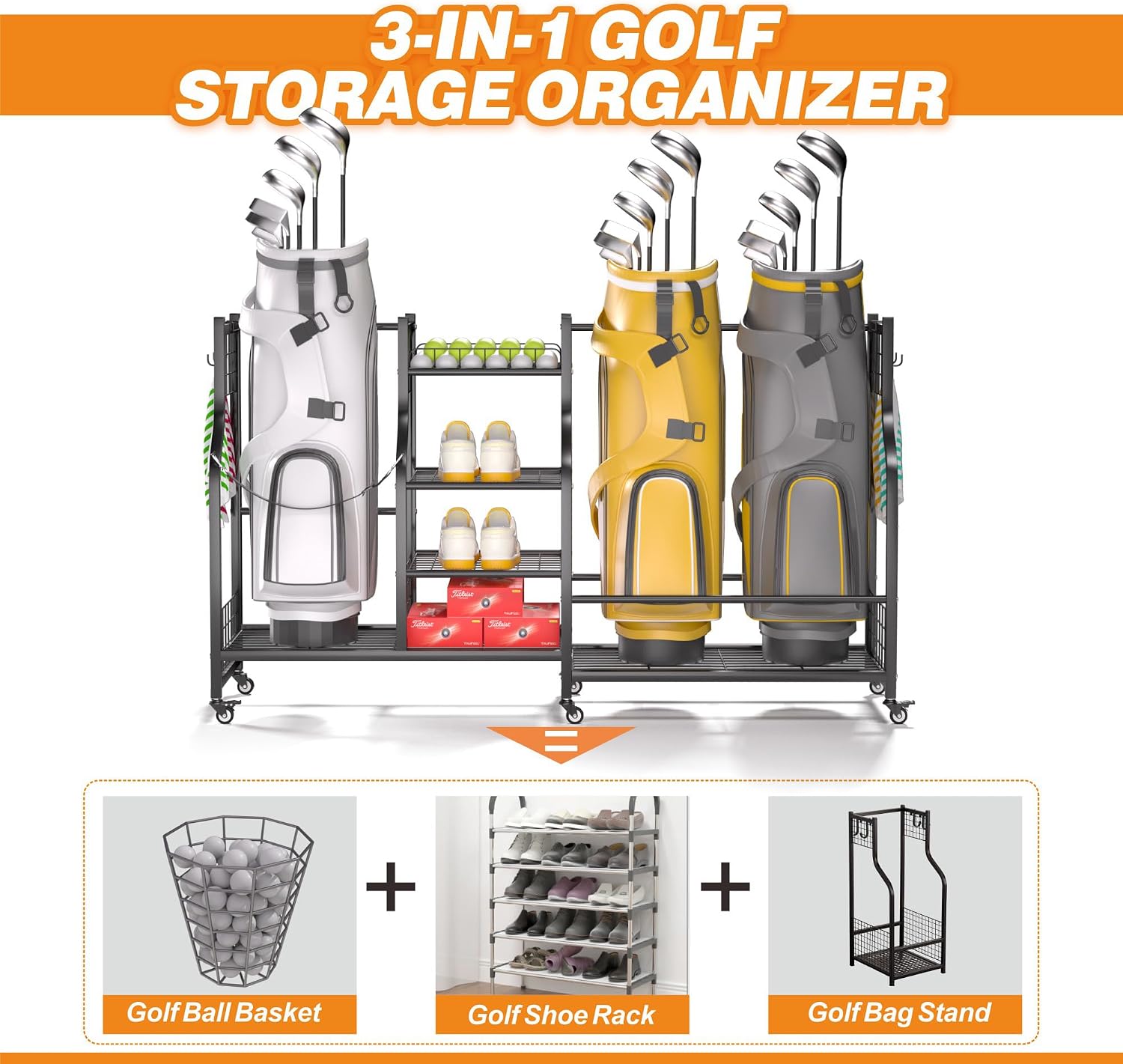 Golf Bag Storage Rack Organize - огляд і ціна Golf Equipment Bag