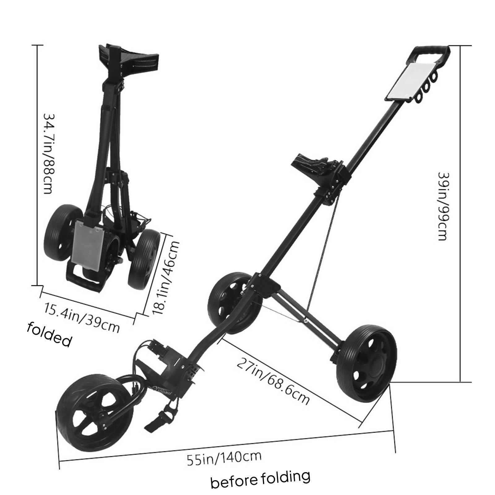 Golf Equipment Foldable Push C - огляд і ціна Golf Equipment Bag
