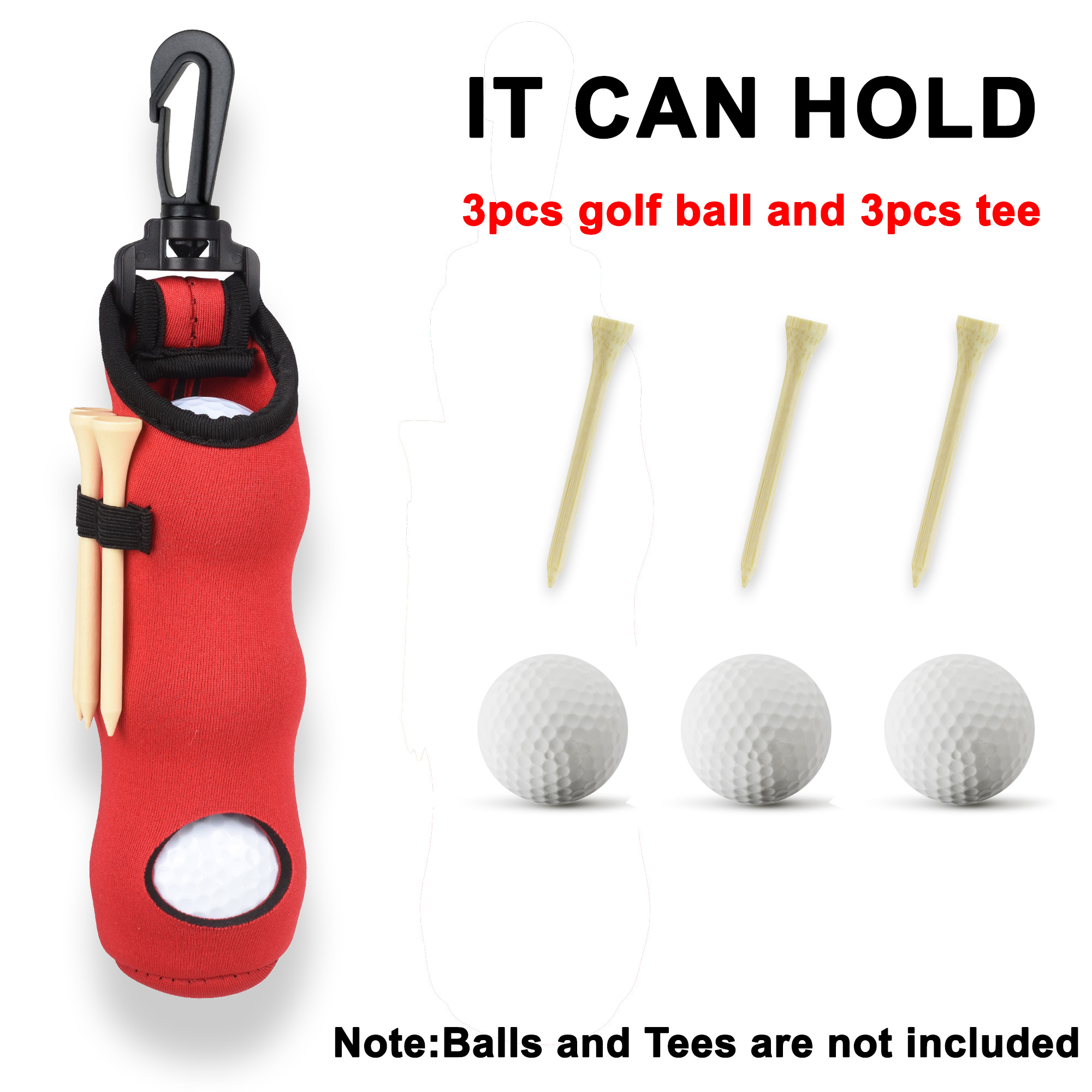 Golf Tee Holder Neoprene Golf  - огляд і ціна Golf Equipment Bag